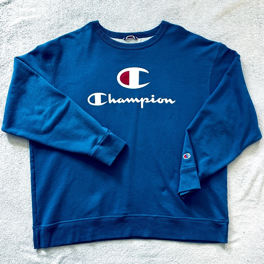 Y2K Champion Oversize Pullover Sweatshirt
